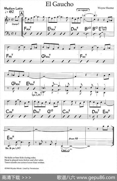 ElGaucho（爵士钢琴曲）