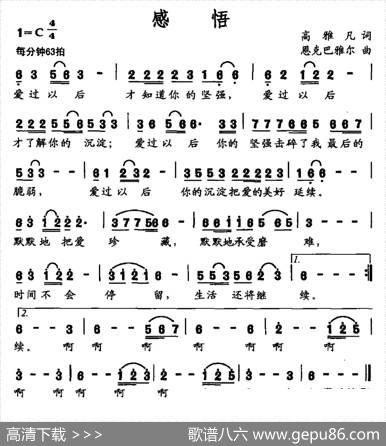 感悟（高雅凡词恩克巴雅尔曲） - 高雅凡|恩克巴雅尔