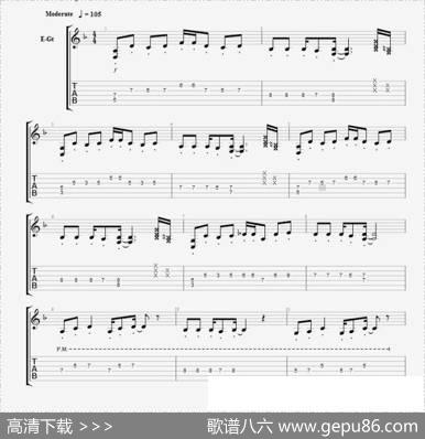 CNBLUE《孤独啊》吉他谱一