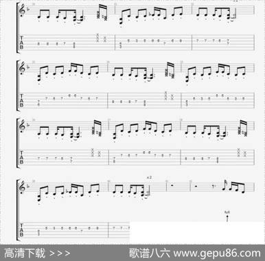 CNBLUE《孤独啊》吉他谱一