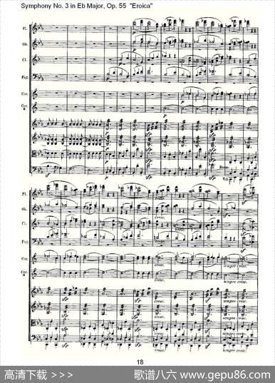 英雄交响曲（又名：降E大调第三交响曲)第一乐）