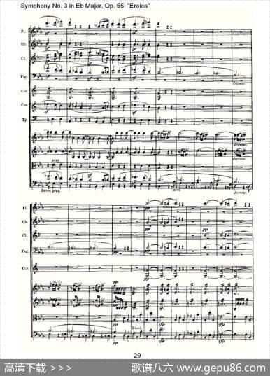 英雄交响曲（又名：降E大调第三交响曲)第一乐）