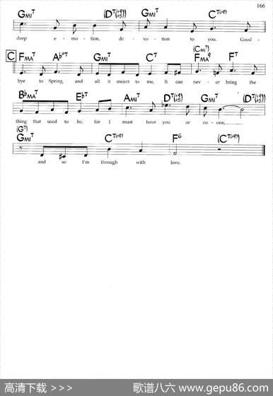 I'mThroughwithLove（带和弦五线谱）