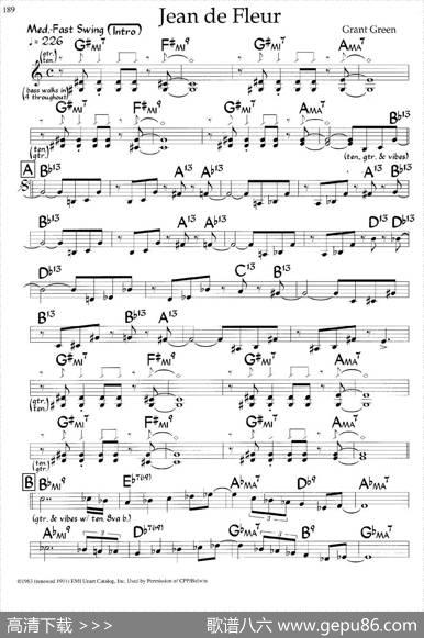 JeandeFleur（爵士钢琴曲）