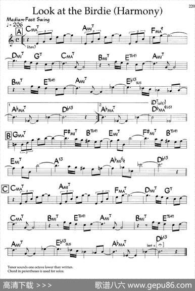 LookattheBirdie（爵士钢琴曲）