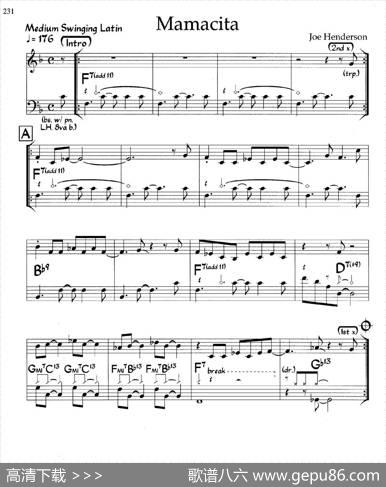 Mamacita（爵士钢琴曲）