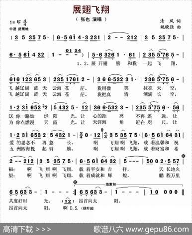 展翅飞翔（清风词姚晓强曲） - 清风|姚晓强