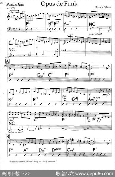 OpusdeFunk（爵士钢琴曲）