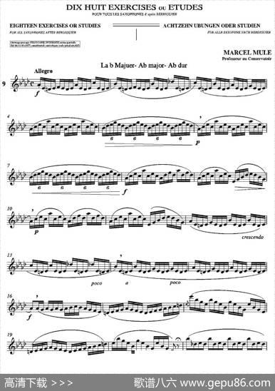 18ExerciciosouEstudosdeMarcelMule-EnelruyLira（马瑟·穆勒18首练习曲—9）|MarcelMule（马瑟·穆尔）