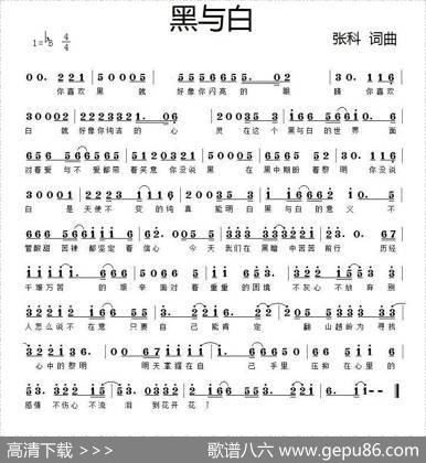 黑与白 - 张科|张科