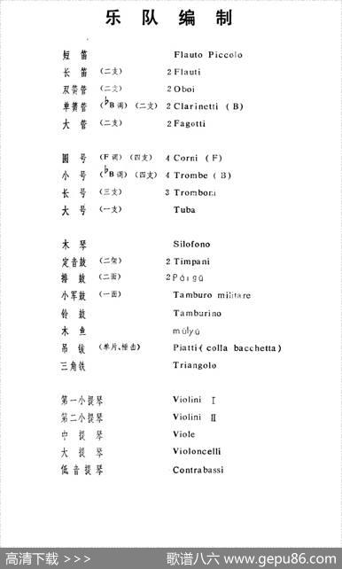 北京喜讯到边寨（管弦乐队总谱）|郑路马洪业