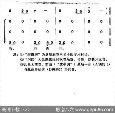 景颇童谣（二）舂米谣（合唱） - 张俊|鲍元恺
