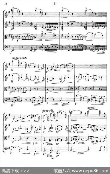 QUARTETOp.83（第一部分）（弦乐四重奏）|[英]爱德华·埃尔加
