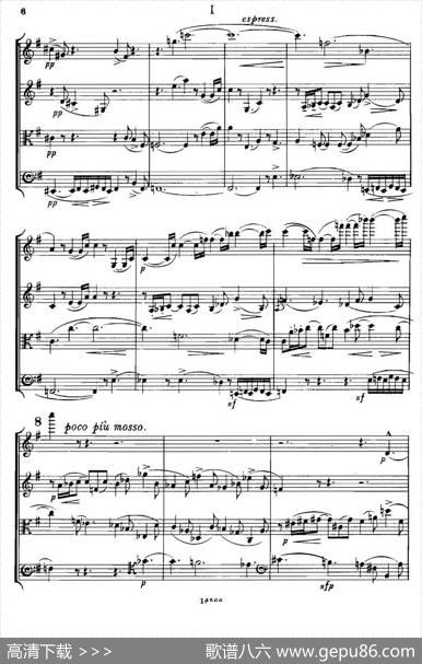 QUARTETOp.83（第一部分）（弦乐四重奏）|[英]爱德华·埃尔加