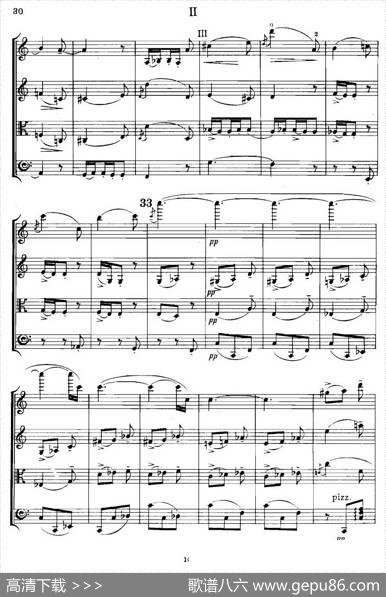 QUARTETOp.83（第二部分）（弦乐四重奏）|爱德华·埃尔加