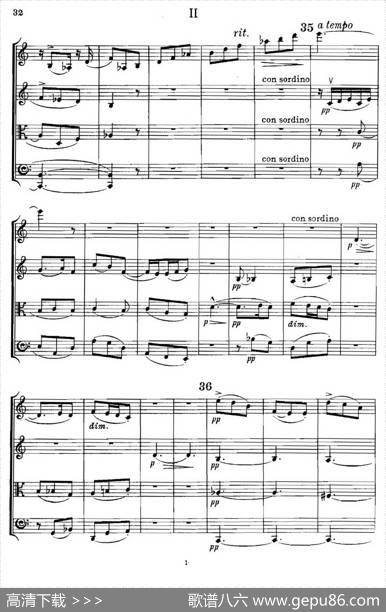 QUARTETOp.83（第二部分）（弦乐四重奏）|爱德华·埃尔加