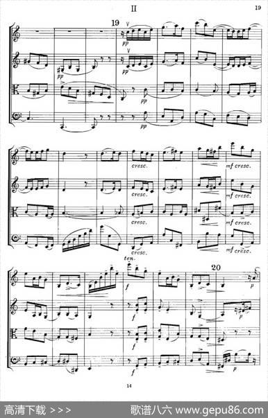 QUARTETOp.83（第二部分）（弦乐四重奏）|爱德华·埃尔加