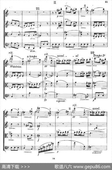 QUARTETOp.83（第二部分）（弦乐四重奏）|爱德华·埃尔加