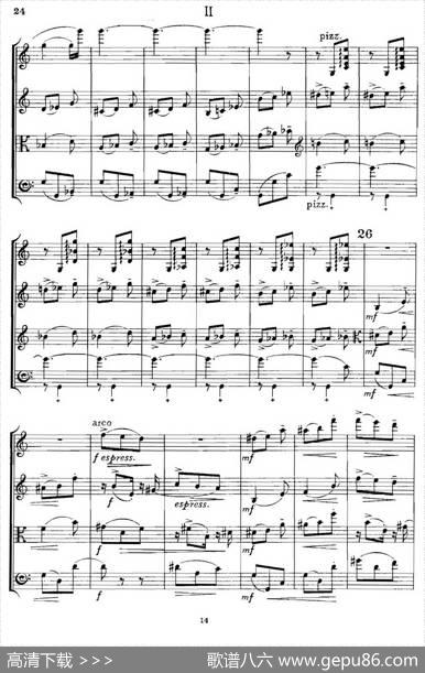 QUARTETOp.83（第二部分）（弦乐四重奏）|爱德华·埃尔加