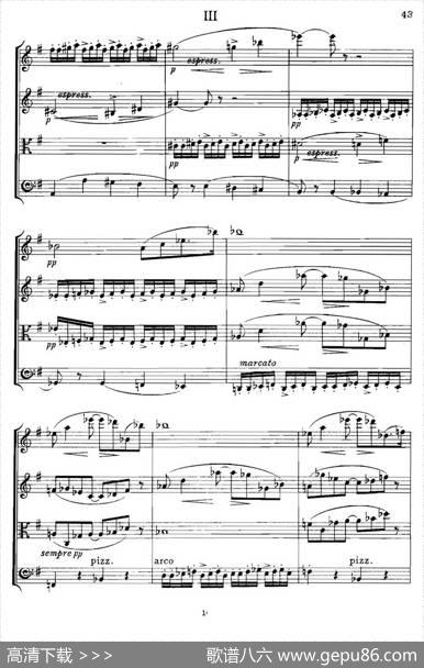 QUARTETOp.83（第三部分）（弦乐四重奏）|爱德华·埃尔加