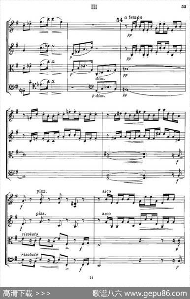 QUARTETOp.83（第三部分）（弦乐四重奏）|爱德华·埃尔加