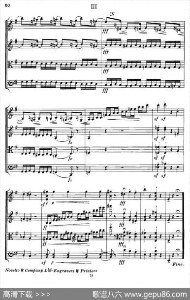 QUARTETOp.83（第三部分）（弦乐四重奏）|爱德华·埃尔加