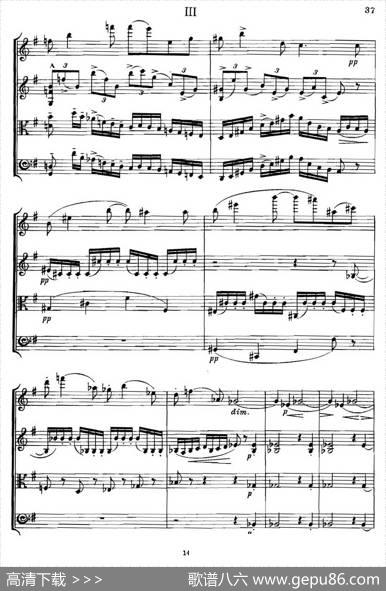 QUARTETOp.83（第三部分）（弦乐四重奏）|爱德华·埃尔加