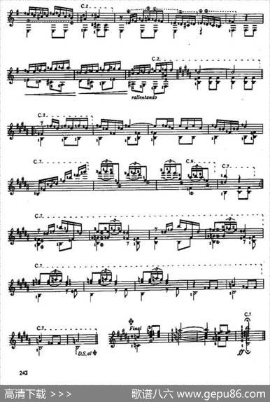 摩尔舞曲（古典吉他）