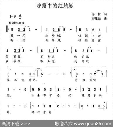 晚霞中的红蜻蜓 - 苏拉|许建强