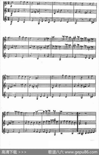 萨拉班德舞曲（古典吉他三重奏）
