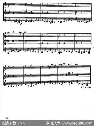 萨拉班德舞曲（古典吉他三重奏）