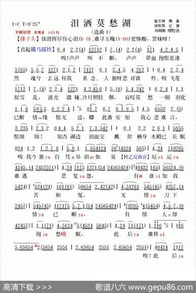 [粤曲]鸳鸯泪洒莫愁湖