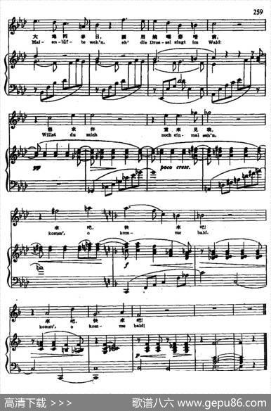 我的呻吟更形低微（中外文对照、正谱） - 林格|勃拉姆斯曲、尚家骧译配