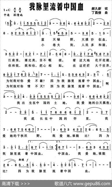 我脉里流着中国血 - 郝久新|丁昌信