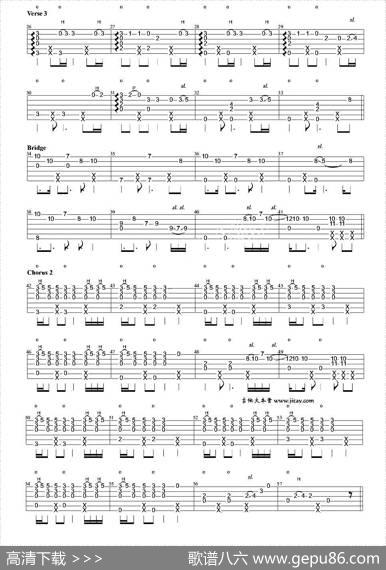 Lovemelikeyoudo（电影《五十度灰》主题曲）（指弹谱）