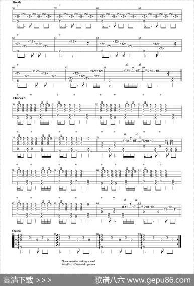 Lovemelikeyoudo（电影《五十度灰》主题曲）（指弹谱）