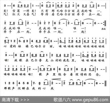 心爱的巴哈尔古丽（季新山词齐从容曲） - 季新山|齐从容
