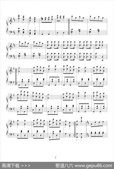 天堂与地狱序曲（原版改编钢琴谱）|奥芬巴赫曲、10572578改编