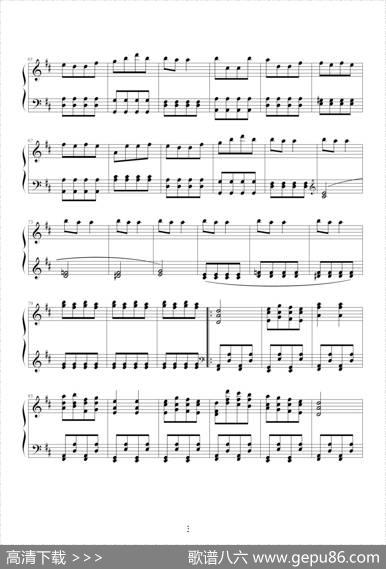天堂与地狱序曲（原版改编钢琴谱）|奥芬巴赫曲、10572578改编