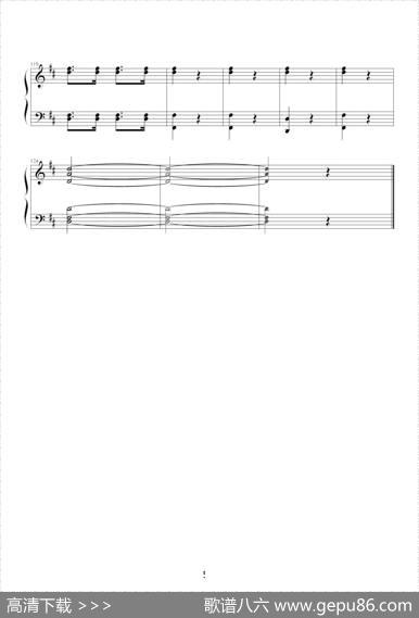 天堂与地狱序曲（原版改编钢琴谱）|奥芬巴赫曲、10572578改编