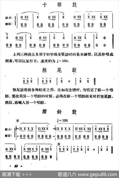[单鼓]单鼓的基本鼓点