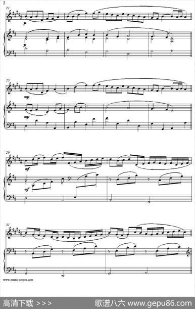 CanoninD（中音萨克斯+钢琴伴奏）