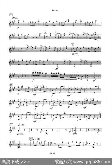 ChineseRag（四重奏总谱+分谱）