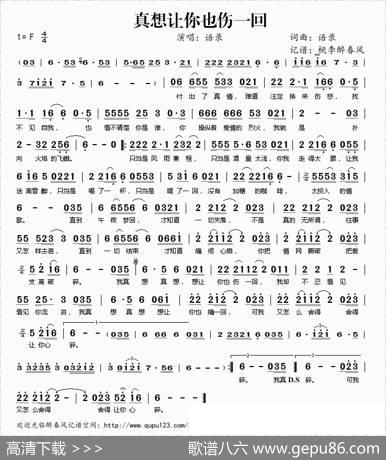 真想让你也伤一回 - 语录|语录