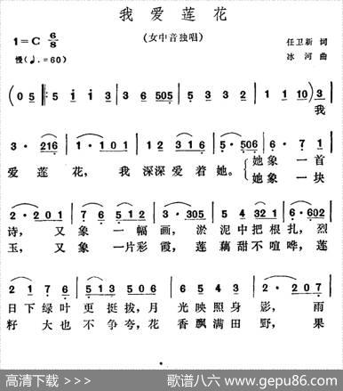 我爱莲花 - 任卫新|冰河