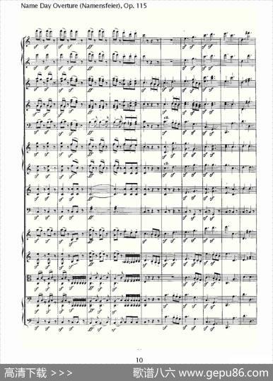 NameDayOverture（Namensfeier)，Op.11）