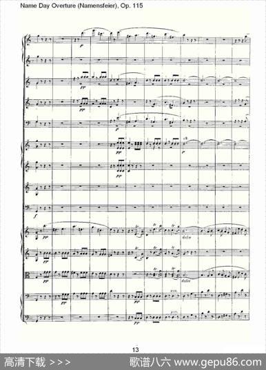 NameDayOverture（Namensfeier)，Op.11）