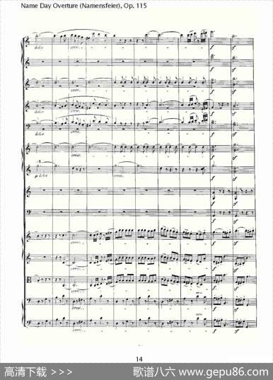 NameDayOverture（Namensfeier)，Op.11）