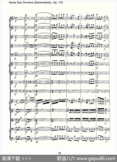 NameDayOverture（Namensfeier)，Op.11）