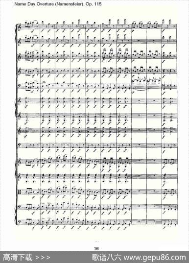 NameDayOverture（Namensfeier)，Op.11）